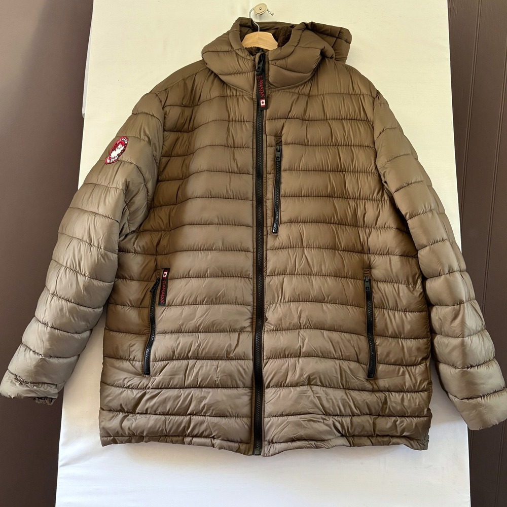 Canada Weathergear Brown PU Coated Puffer System Jacket XXL (OMCW293)